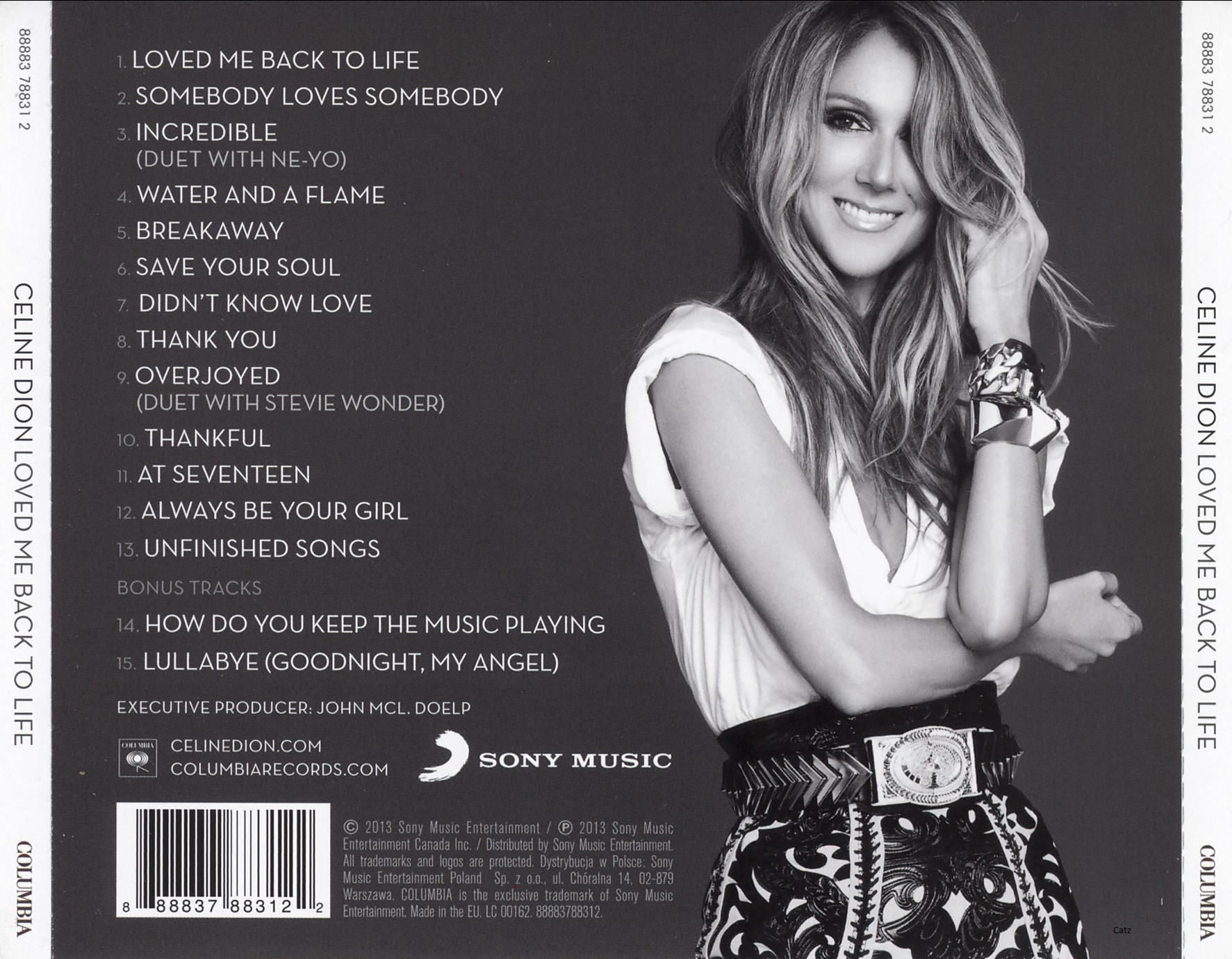 Celine Dion  Loved Me Back To Life : Back